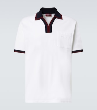 Cotton piqué polo shirt | Gucci
