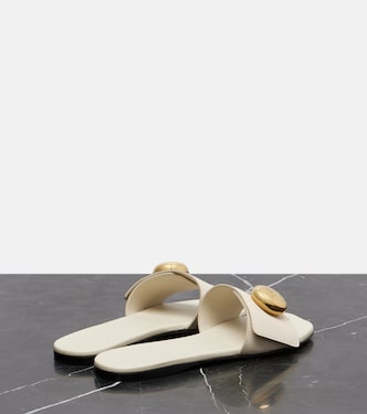 Pebble leather slides | Loewe