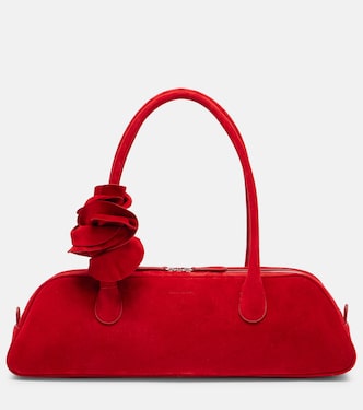 Brigitte floral-appliqué suede tote bag | Magda Butrym