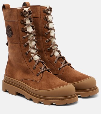Vera suede lace-up boots | Moncler
