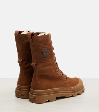Vera suede lace-up boots | Moncler