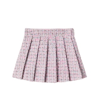 Bouclé pleated skirt | Self-Portrait Kids