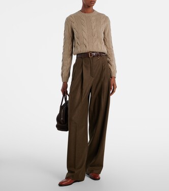 Jersey trenzado Napier de cachemir | Loro Piana