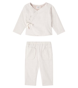 Baby cotton sweatshirt and sweatpants set | Cozmo