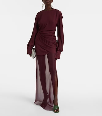Davina draped maxi dress | Nensi Dojaka