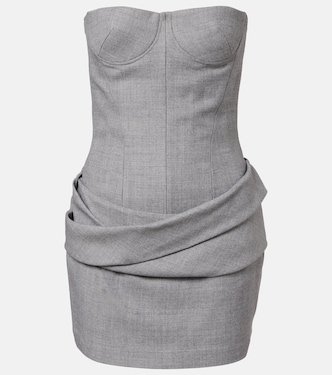 Draped bustier dress | Alex Perry