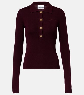 Polopullover aus Wolle | Ganni