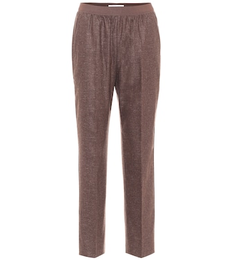 Mohair and wool-blend straight pants | Agnona