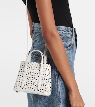 Le Mina 16 Vienne Wave leather tote bag | Alaïa