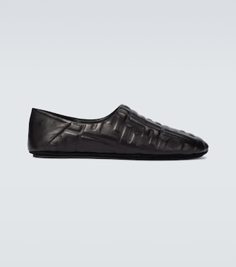 Slippers in pelle FF | Fendi