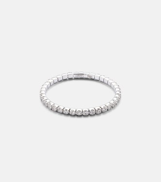 Bague Single Thread en or blanc 18 ct | Shay Jewelry