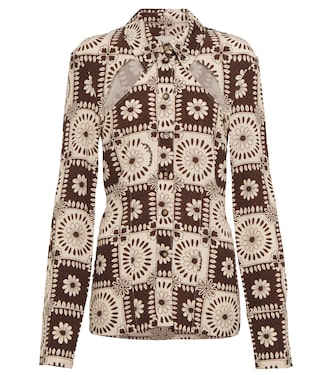 Huyen printed cutout shirt | Nanushka