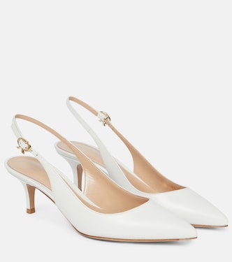 Slingback-Pumps Ribbon Sling 55 aus Leder | Gianvito Rossi