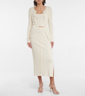 Falda midi Tassenka acanalada | Altuzarra
