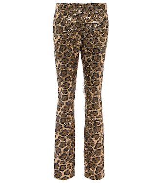 Pantalones de tiro bajo adornados | Dolce&Gabbana
