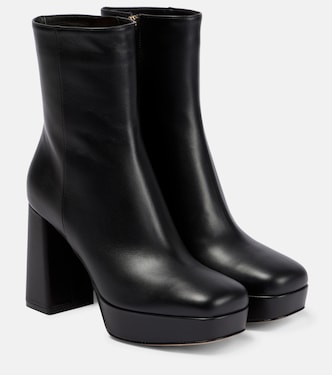 Leather platform ankle boots | Gianvito Rossi
