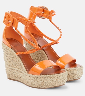 Chocazeppa 120 embellished wedge sandals | Christian Louboutin