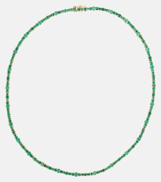 Collar Rivulet de oro de 18 ct con esmeraldas | Ileana Makri