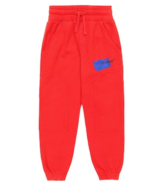 Pantaloni sportivi in cotone con stampa | Off-White Kids