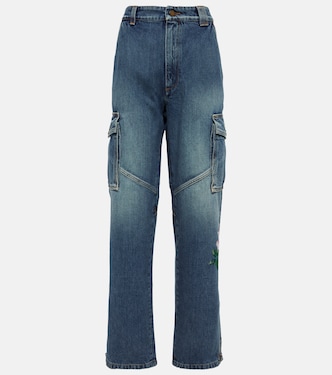 Jeans flared adornados | Alessandra Rich