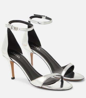 Silver-toned leather heels | Isabel Marant