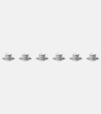 Architettura set of 6 coffee cups and saucers | Fornasetti