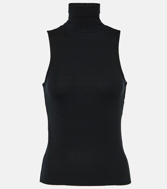 Ribbed-knit turtleneck top | Frame