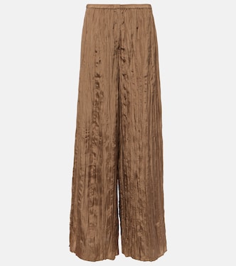Pantaloni a gamba larga Thoresby in seta | Joseph