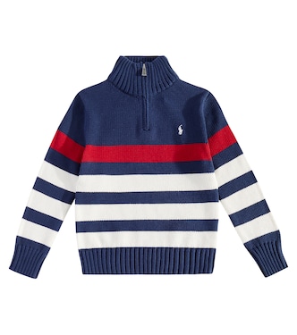Striped cotton turtleneck sweater | Polo Ralph Lauren Kids