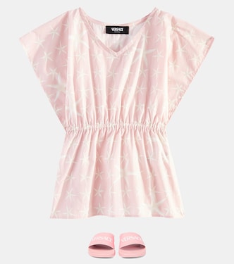Printed cotton kaftan | Versace Kids