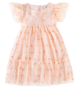 Abito in tulle con ricamo | Stella McCartney Kids