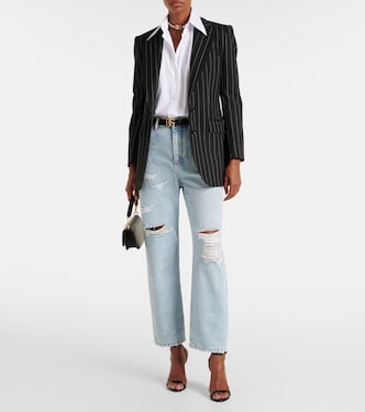 Jeans regular distressed a vita bassa | Dolce&Gabbana