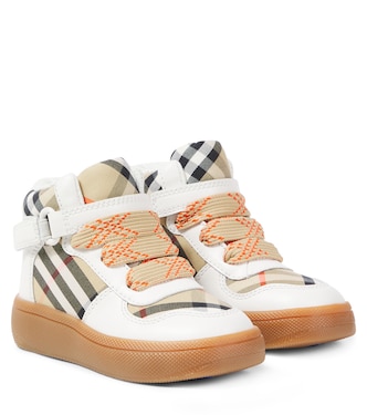 Sneakers Burberry Check in pelle e canvas | Burberry Kids