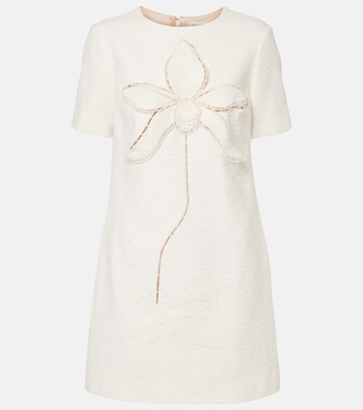 Minikleid Orchid aus Baumwoll-Tweed | Oscar de la Renta