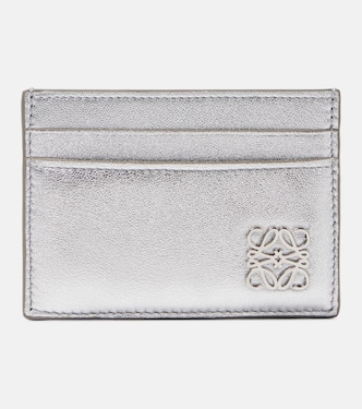 Kartenetui Anagram Puffer aus Metallic-Leder | Loewe