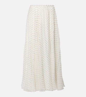Jacquard silk-blend maxi skirt | Chloé