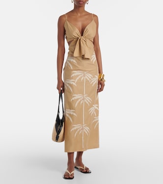 Abito midi Sea Swirl con cut-out | Johanna Ortiz