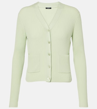 Cardigan in maglia di lana a coste | Joseph