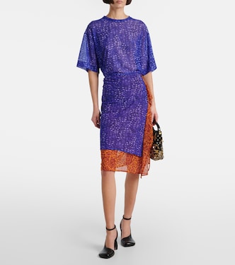 Gonna midi in mesh con stampa | Dries Van Noten