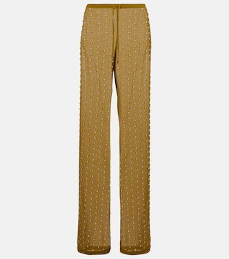 Pantaloni regular con borchie | Dries Van Noten