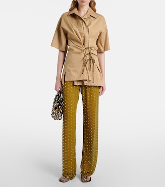 Pantaloni regular con borchie | Dries Van Noten