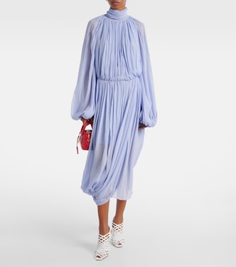 Abito midi in crepon di seta  | Stella McCartney