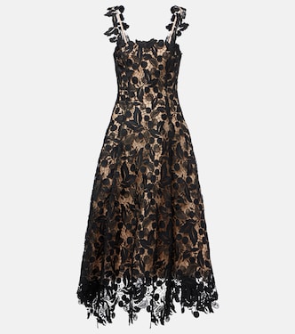 Lace guipure cocktail dress | Oscar de la Renta