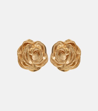 Rose gold-plated earrings | Magda Butrym