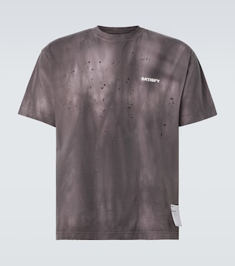 Mochtech printed cotton jersey T-shirt | Satisfy