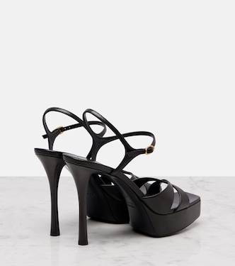 Plateausandalen Debbie 85 aus Leder | Saint Laurent