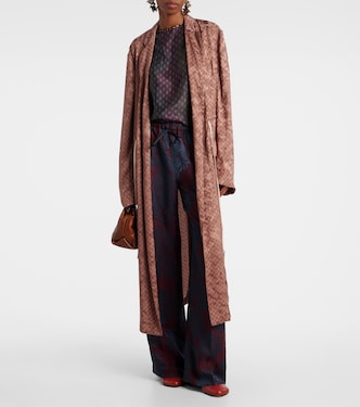 Printed wrap coat | Dries Van Noten