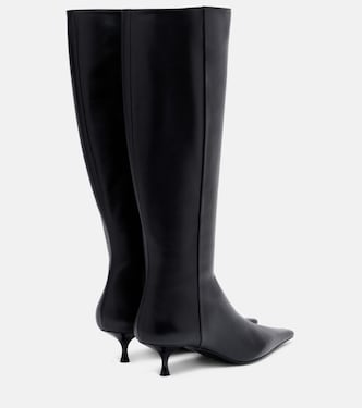 Pointy 45 leather knee-high boots | Victoria Beckham