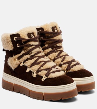 Vaduz suede and shearling ankle boots | Bogner