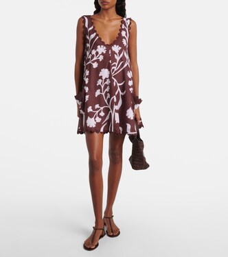 Bedrucktes Minikleid aus Baumwolle | Juliet Dunn